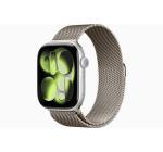 Apple Watch Series 11 | GPS + Cellular, 46mm Silver Aluminium Case with Natural Milanese Loop